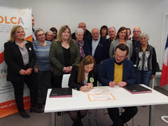 Signature de la convention de partenariat La Wantzenau / OLCA
