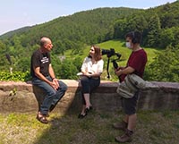 tournage A coté de la plaque en pays welche