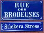 rue des brodeuses à Mulhouse