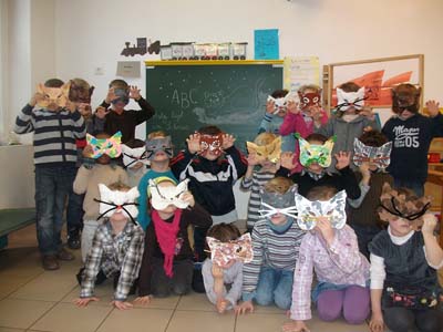 Masques par la maternelle ABCM de Haguenau