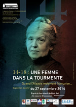 Affiche 14-18 une femme dans la tourment Affiche 14-18 : une femme dans la tourmente