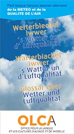 lexique français-alsacien de la météo et de la qualité de l'air