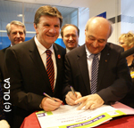 Signature charte JA La Poste