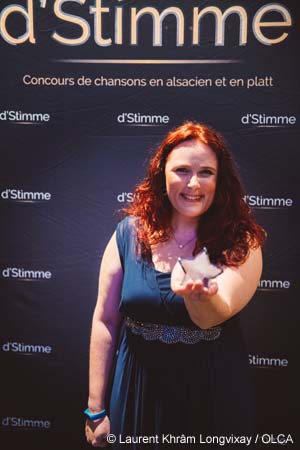 Cynthia Colombo, gagnante du concours d'Stimme 2021 - photo LKL